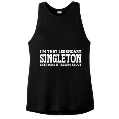 Singleton Surname Funny Team Family Last Name Singleton Ladies PosiCharge Tri-Blend Wicking Tank