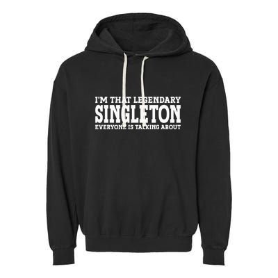 Singleton Surname Funny Team Family Last Name Singleton Garment-Dyed Fleece Hoodie