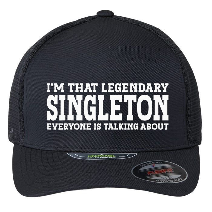 Singleton Surname Funny Team Family Last Name Singleton Flexfit Unipanel Trucker Cap