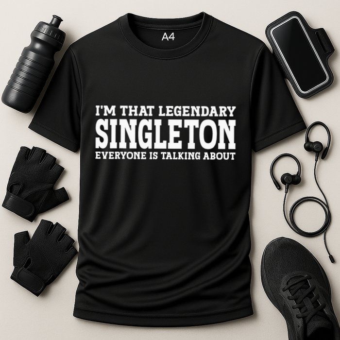 Singleton Surname Funny Team Family Last Name Singleton Performance Shirt