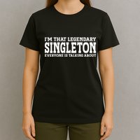 Singleton Surname Funny Team Family Last Name Singleton T-Shirt