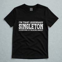 Singleton Surname Funny Team Family Last Name Singleton T-Shirt