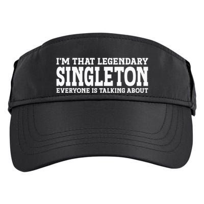 Singleton Surname Funny Team Family Last Name Singleton Adult Drive Performance Visor