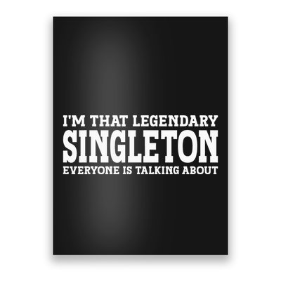 Singleton Surname Funny Team Family Last Name Singleton Poster