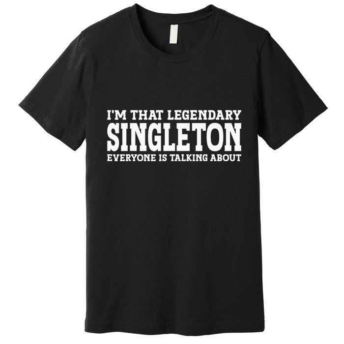 Singleton Surname Funny Team Family Last Name Singleton Premium T-Shirt