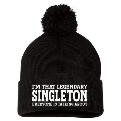 Singleton Surname Funny Team Family Last Name Singleton Pom Pom 12in Knit Beanie