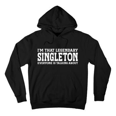 Singleton Surname Funny Team Family Last Name Singleton Tall Hoodie