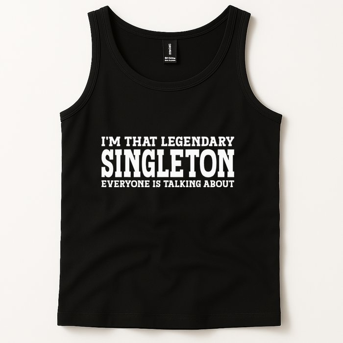 Singleton Surname Funny Team Family Last Name Singleton Tank Top
