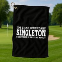 Singleton Surname Funny Team Family Last Name Singleton Golf Towel