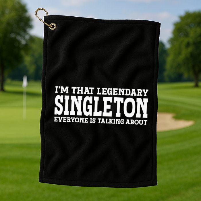 Singleton Surname Funny Team Family Last Name Singleton Golf Towel