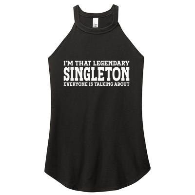 Singleton Surname Funny Team Family Last Name Singleton Women's Perfect Tri Rocker Tank