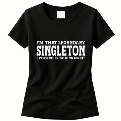 Singleton Surname Funny Team Family Last Name Singleton Womens T-Shirt