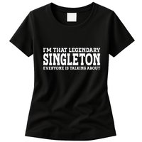 Singleton Surname Funny Team Family Last Name Singleton Womens T-Shirt