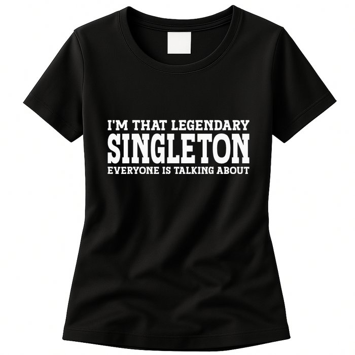 Singleton Surname Funny Team Family Last Name Singleton Womens T-Shirt