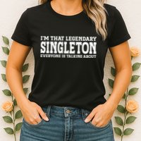 Singleton Surname Funny Team Family Last Name Singleton Womens T-Shirt