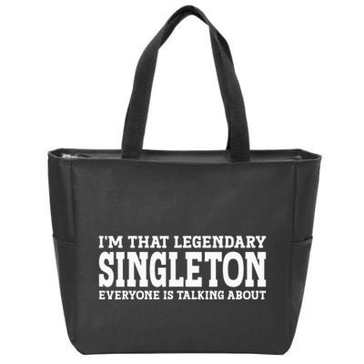 Singleton Surname Funny Team Family Last Name Singleton Zip Tote Bag