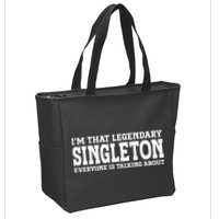 Singleton Surname Funny Team Family Last Name Singleton Zip Tote Bag
