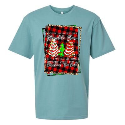 Sketchy Stuff For Some Christmas Tree Cakes Debbie Pajama Sueded Cloud Jersey T-Shirt