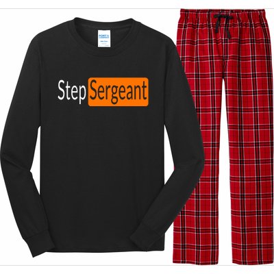 Step Sergeant Funny Military Gifts For Him And Her Long Sleeve Pajama Set