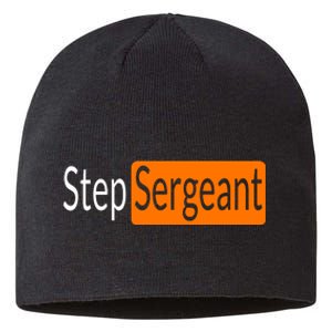 Step Sergeant Funny Military Gifts For Him And Her Sustainable Beanie