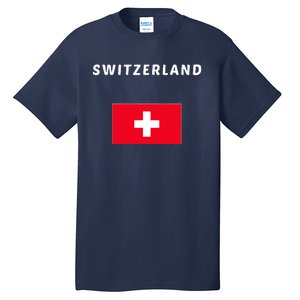 Switzerland Swiss Flag Tall T-Shirt