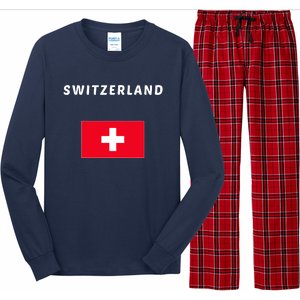 Switzerland Swiss Flag Long Sleeve Pajama Set