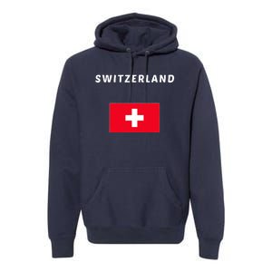 Switzerland Swiss Flag Premium Hoodie