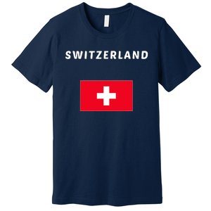 Switzerland Swiss Flag Premium T-Shirt