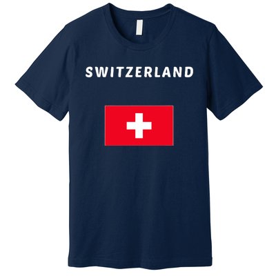 Switzerland Swiss Flag Premium T-Shirt