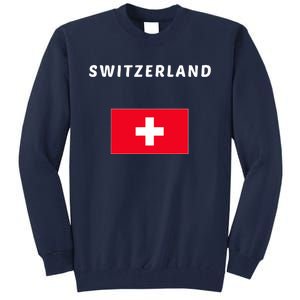 Switzerland Swiss Flag Tall Sweatshirt