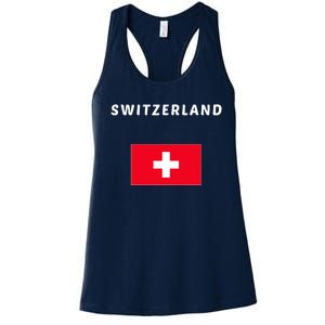 Switzerland Swiss Flag Women's Racerback Tank