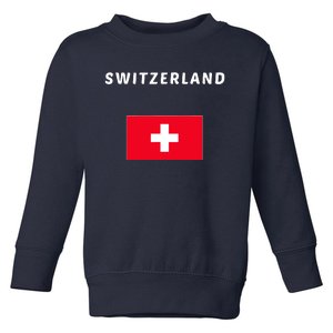 Switzerland Swiss Flag Toddler Sweatshirt