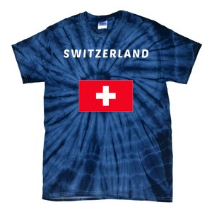 Switzerland Swiss Flag Tie-Dye T-Shirt