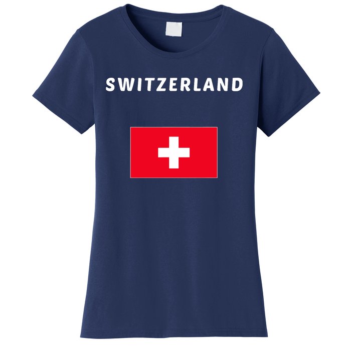 Switzerland Swiss Flag Women's T-Shirt