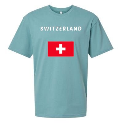 Switzerland Swiss Flag Sueded Cloud Jersey T-Shirt