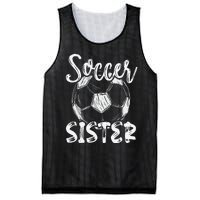 Soccer Sister  Family Matching Team Player Soccer Ball Mesh Reversible Basketball Jersey Tank