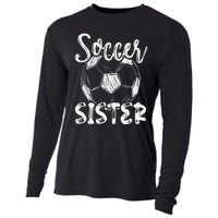 Soccer Sister  Family Matching Team Player Soccer Ball Cooling Performance Long Sleeve Crew