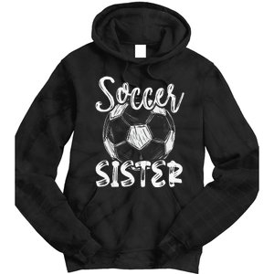 Soccer Sister  Family Matching Team Player Soccer Ball Tie Dye Hoodie