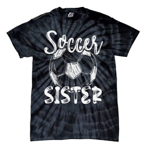 Soccer Sister  Family Matching Team Player Soccer Ball Tie-Dye T-Shirt