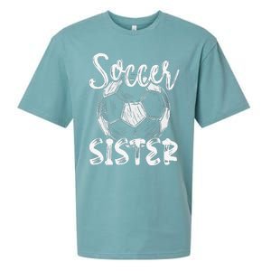 Soccer Sister  Family Matching Team Player Soccer Ball Sueded Cloud Jersey T-Shirt