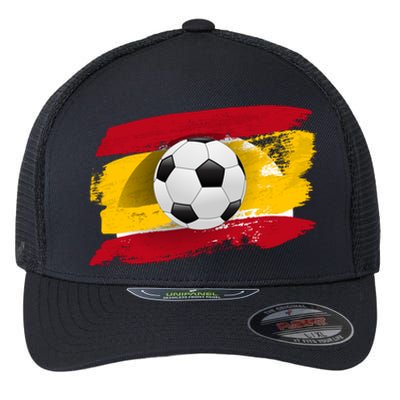 Spain Soccer Flag Flexfit Unipanel Trucker Cap