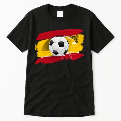Spain Soccer Flag Tall T-Shirt