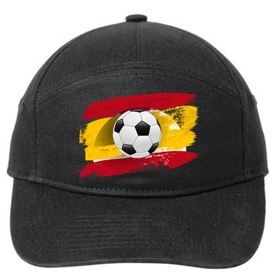 Spain Soccer Flag 7-Panel Snapback Hat