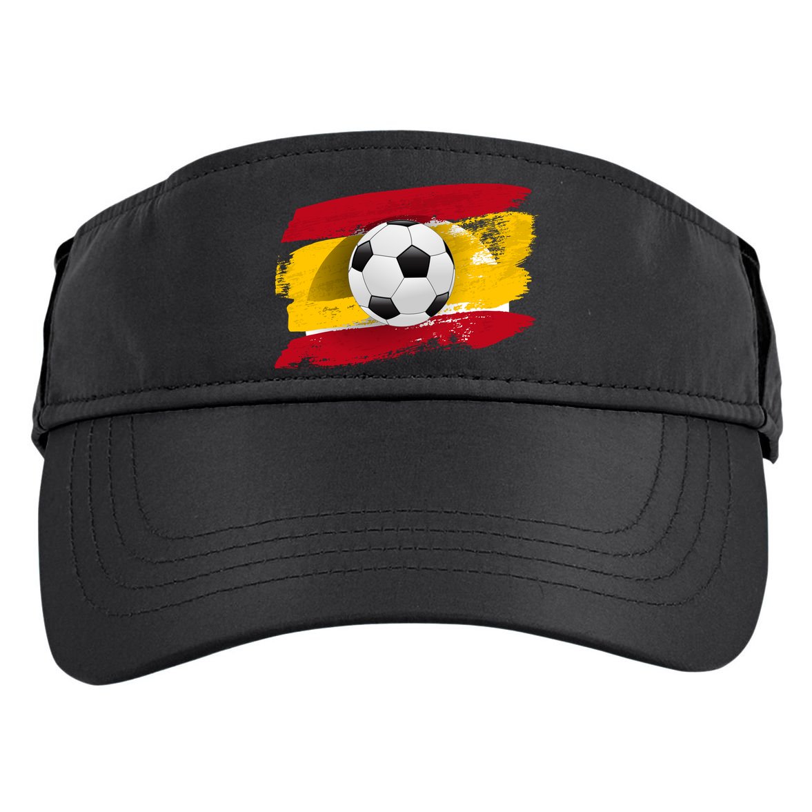 Spain Soccer Flag Adult Drive Performance Visor