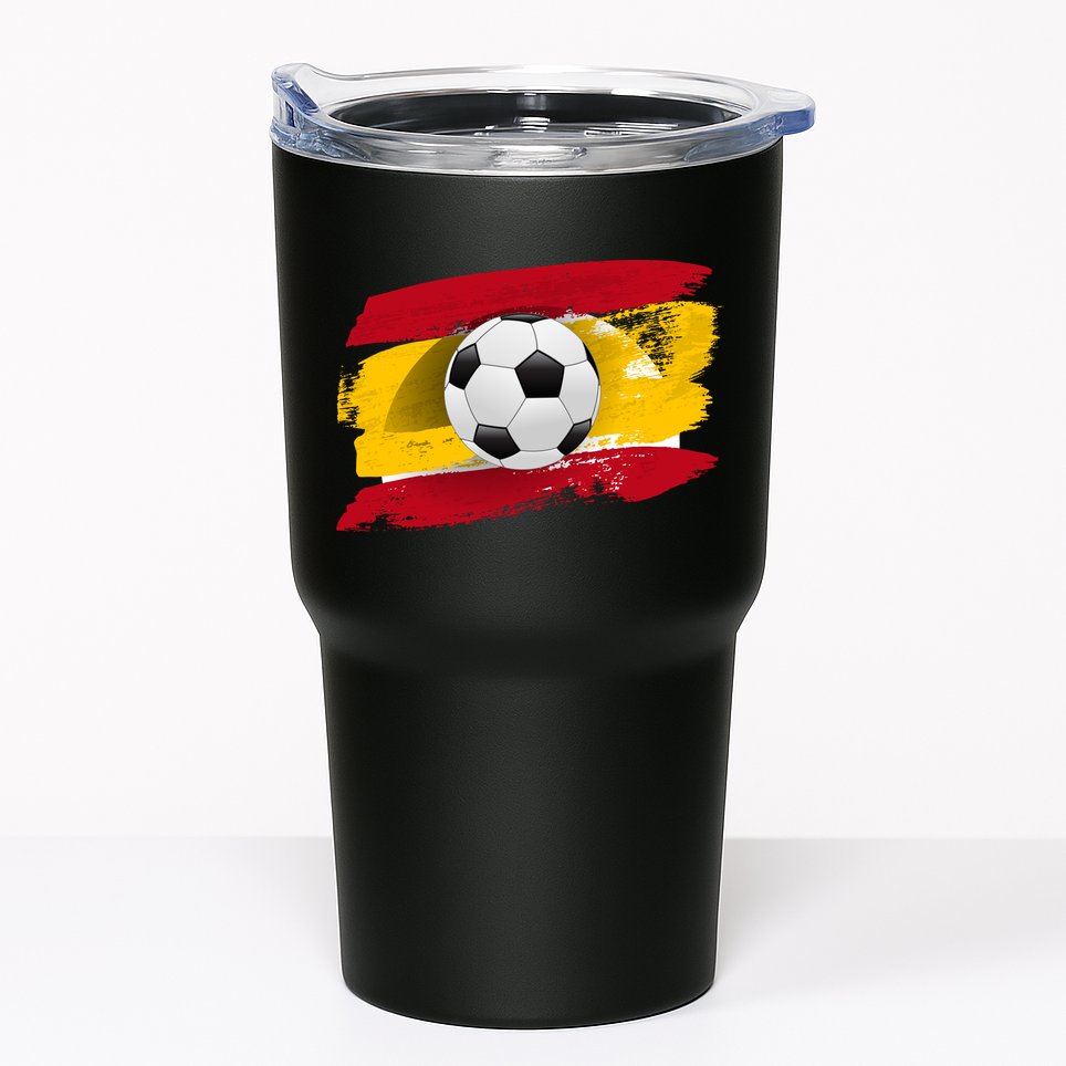 Spain Soccer Flag Tumbler