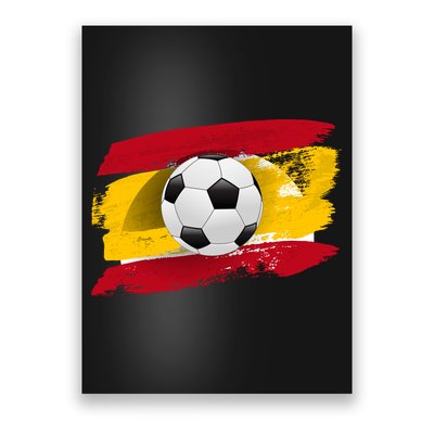 Spain Soccer Flag Poster