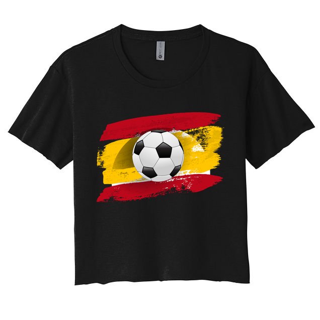 Spain Soccer Flag Crop Top
