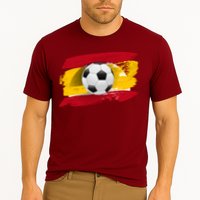 Spain Soccer Flag Cooling Performance Crew T-Shirt