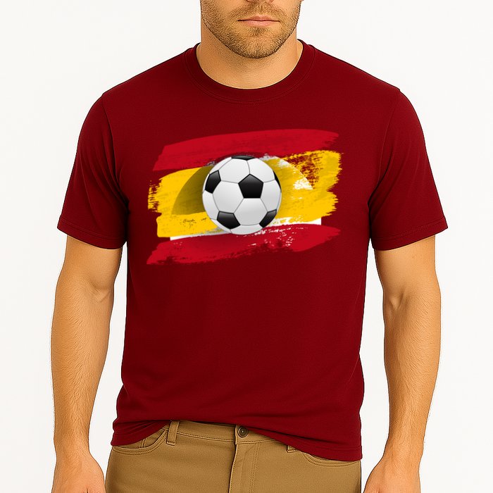 Spain Soccer Flag Cooling Performance Crew T-Shirt
