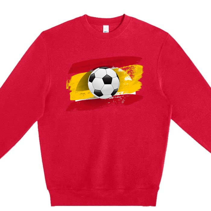 Spain Soccer Flag Premium Crewneck Sweatshirt